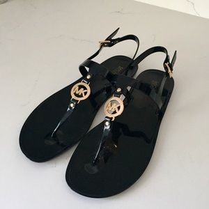 MICHAEL Michael Kors Black Sandals Size 10